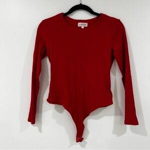 Privacy Please Scarlet Red Bodysuit